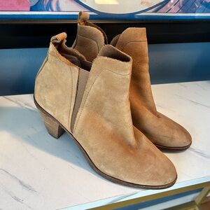 Lucky Brand Suede Leather Ankle Boots